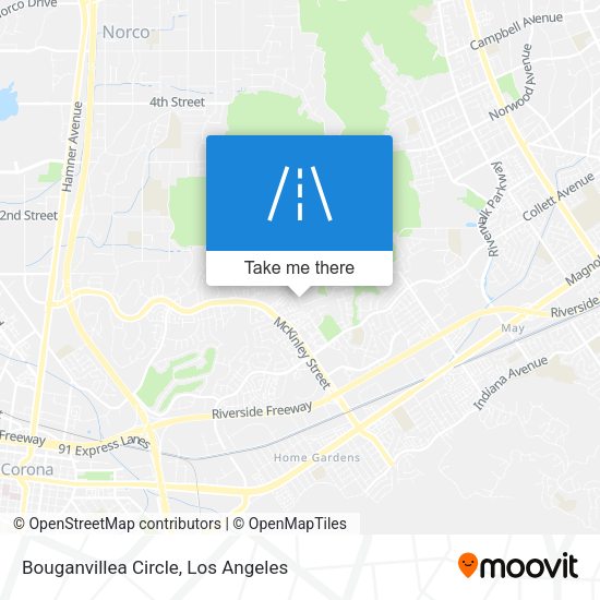 Mapa de Bouganvillea Circle
