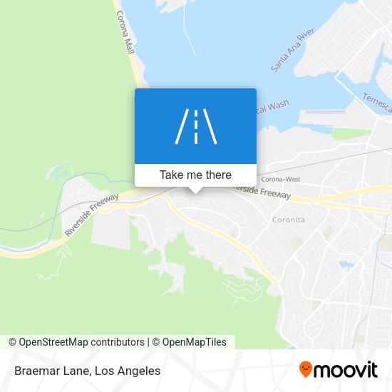 Braemar Lane map