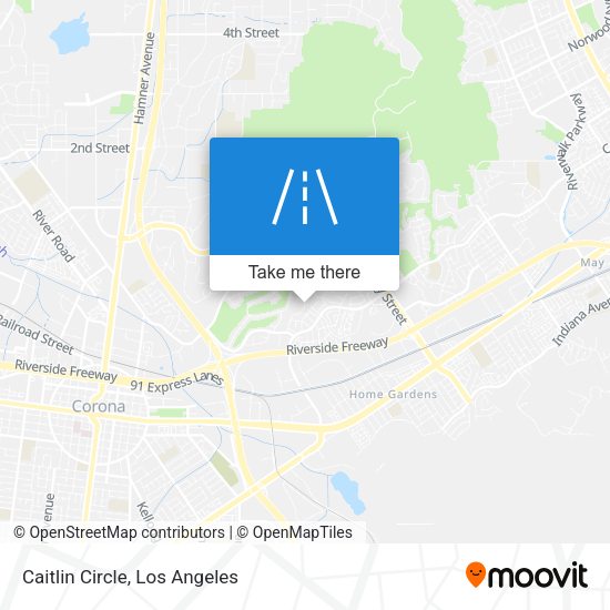 Mapa de Caitlin Circle