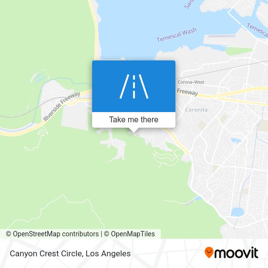 Canyon Crest Circle map