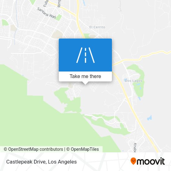 Castlepeak Drive map