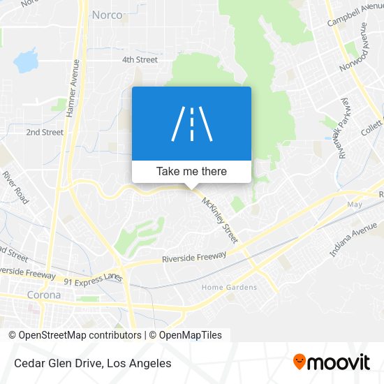 Mapa de Cedar Glen Drive