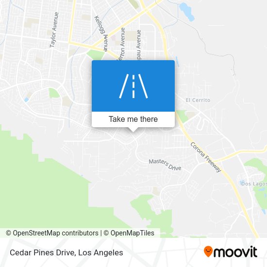 Cedar Pines Drive map