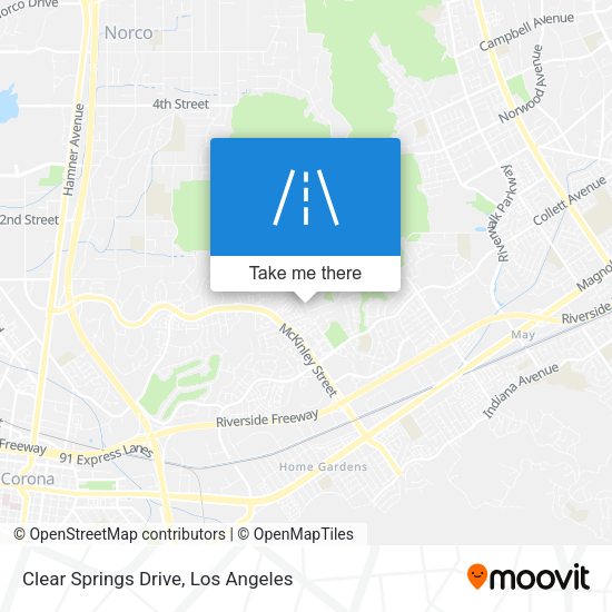 Mapa de Clear Springs Drive