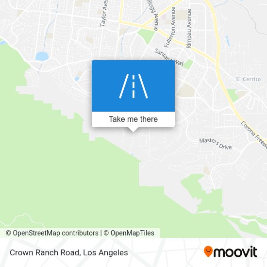 Crown Ranch Road map