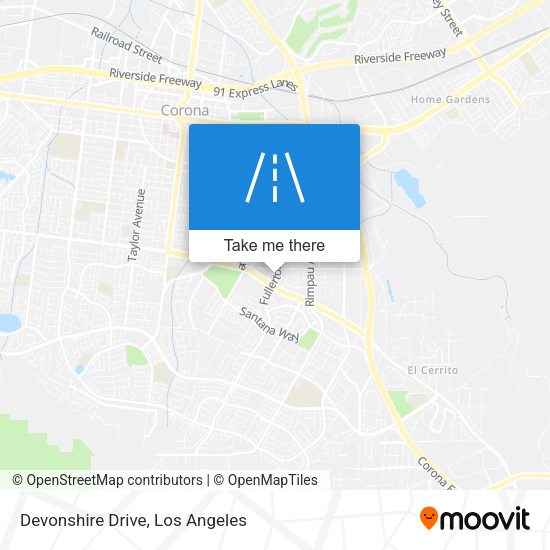 Devonshire Drive map
