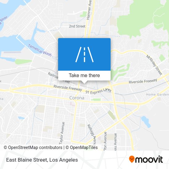 Mapa de East Blaine Street
