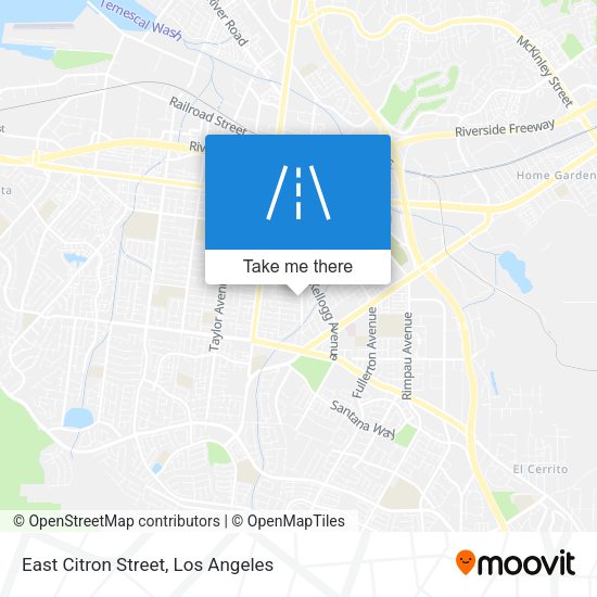 East Citron Street map