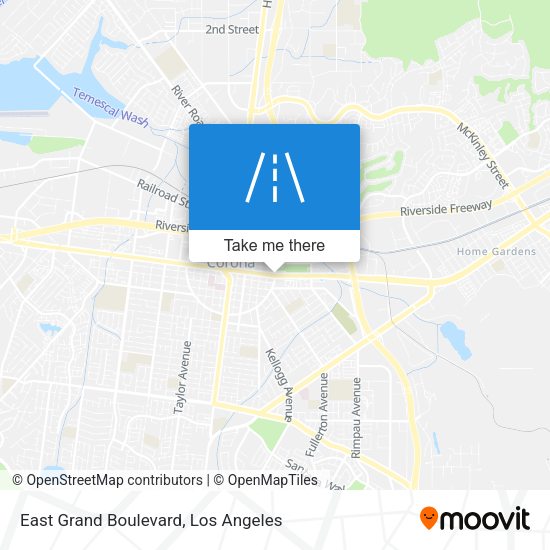 East Grand Boulevard map