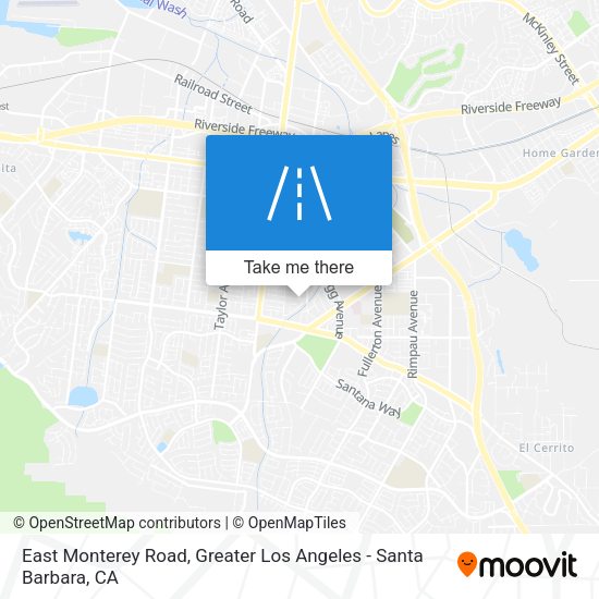 Mapa de East Monterey Road
