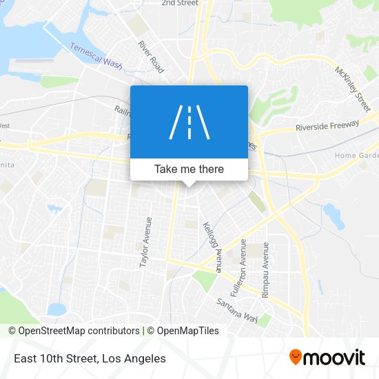 Mapa de East 10th Street