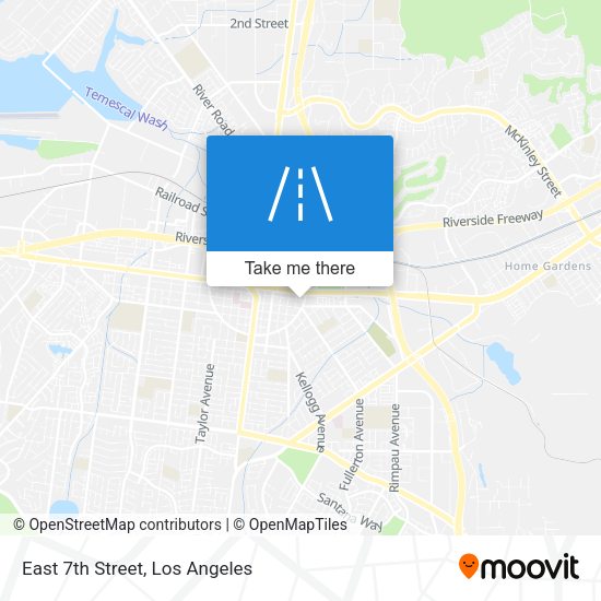 East 7th Street map