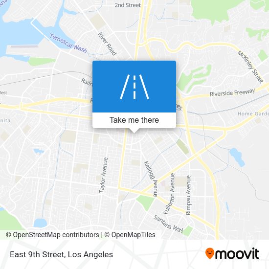 East 9th Street map