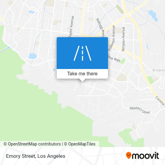 Emory Street map