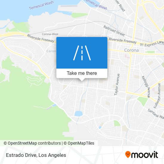 Estrado Drive map