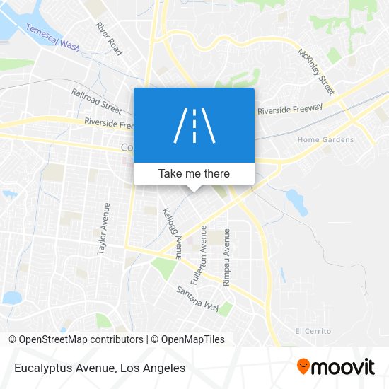 Eucalyptus Avenue map