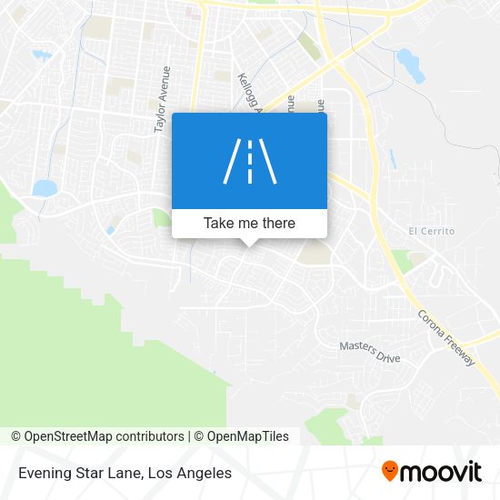 Evening Star Lane map
