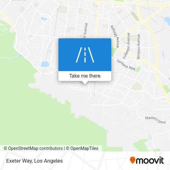 Mapa de Exeter Way