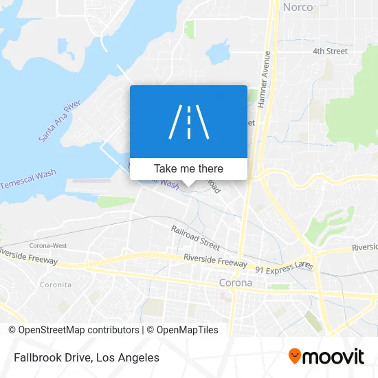 Fallbrook Drive map