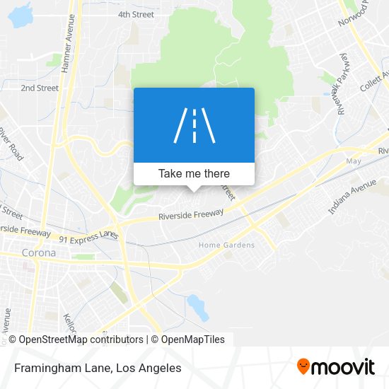 Mapa de Framingham Lane