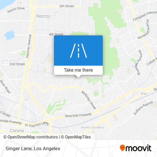 Mapa de Ginger Lane