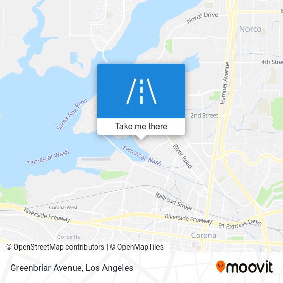 Mapa de Greenbriar Avenue