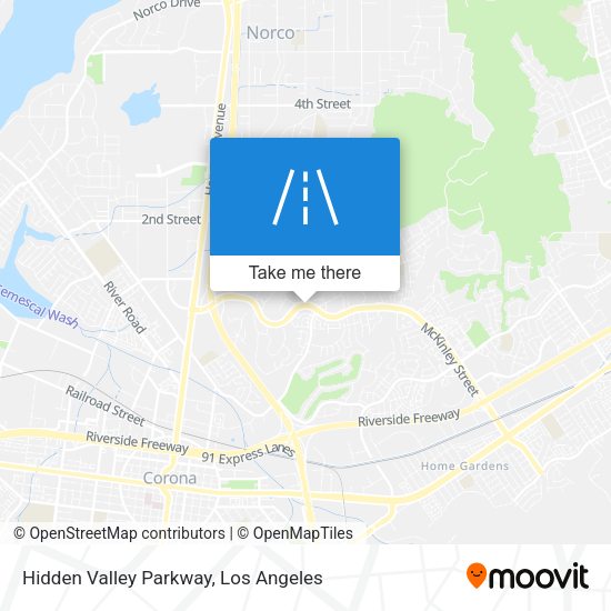 Hidden Valley Parkway map
