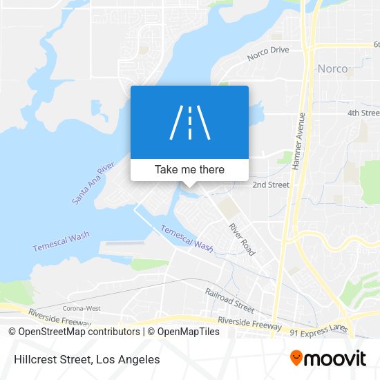 Mapa de Hillcrest Street