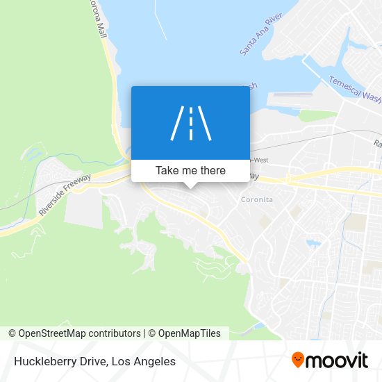 Huckleberry Drive map