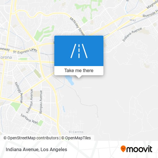 Mapa de Indiana Avenue