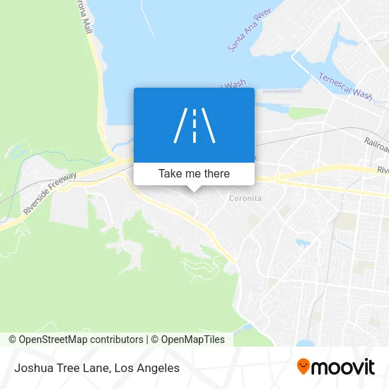 Joshua Tree Lane map