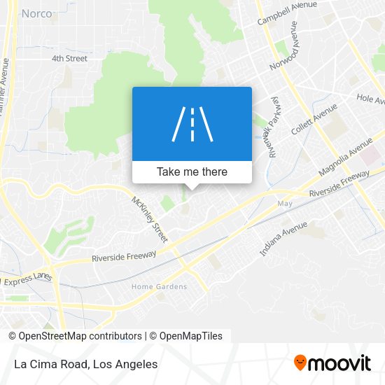 Mapa de La Cima Road