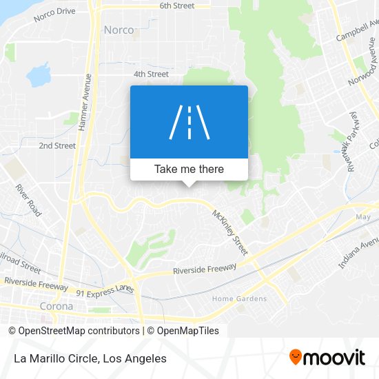 Mapa de La Marillo Circle