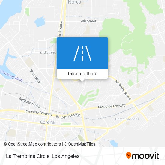 Mapa de La Tremolina Circle