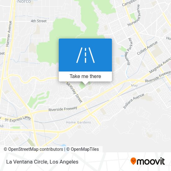 La Ventana Circle map
