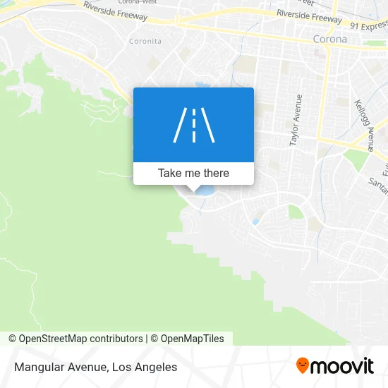 Mangular Avenue map