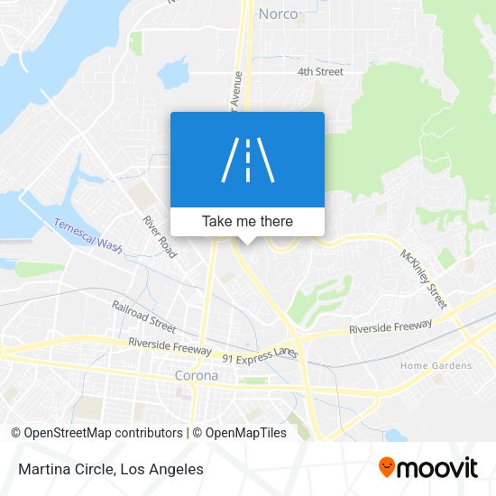 Mapa de Martina Circle