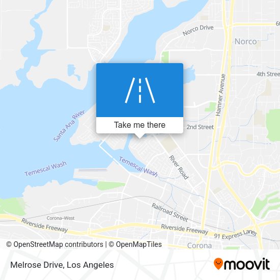 Mapa de Melrose Drive