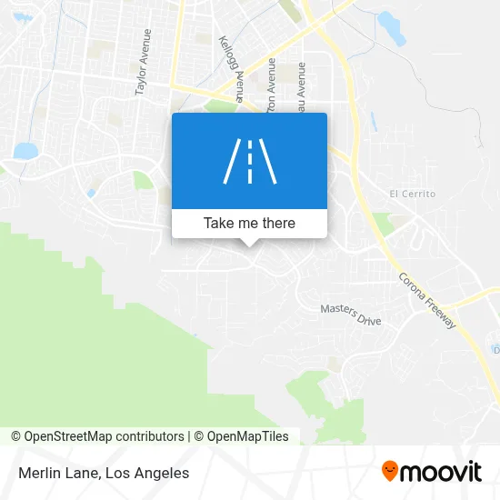 Merlin Lane map