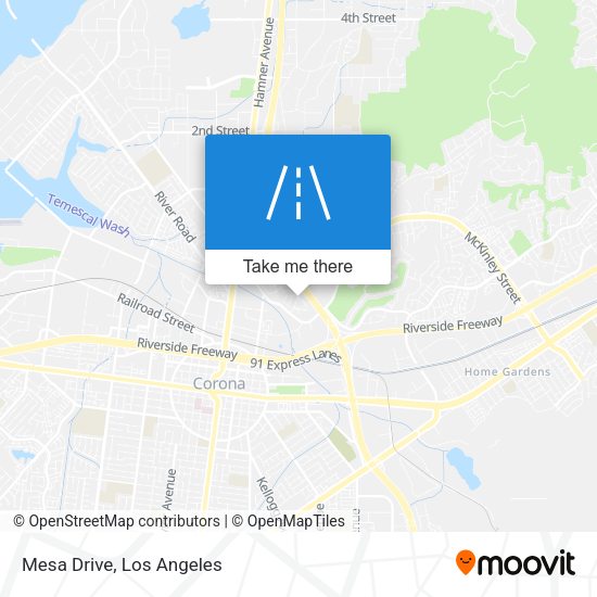 Mapa de Mesa Drive