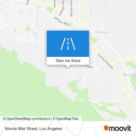 Monte Mar Street map