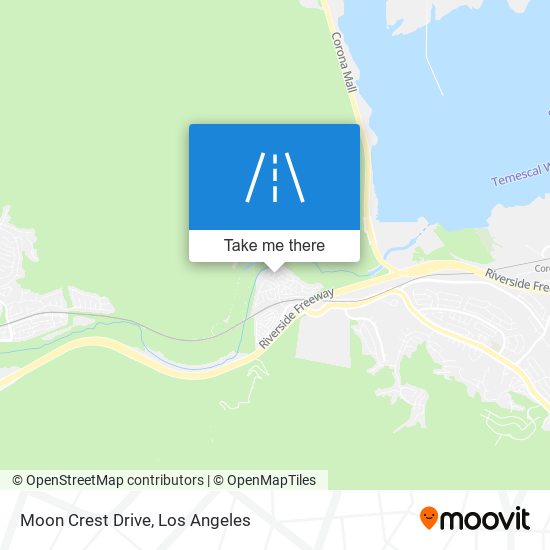 Moon Crest Drive map