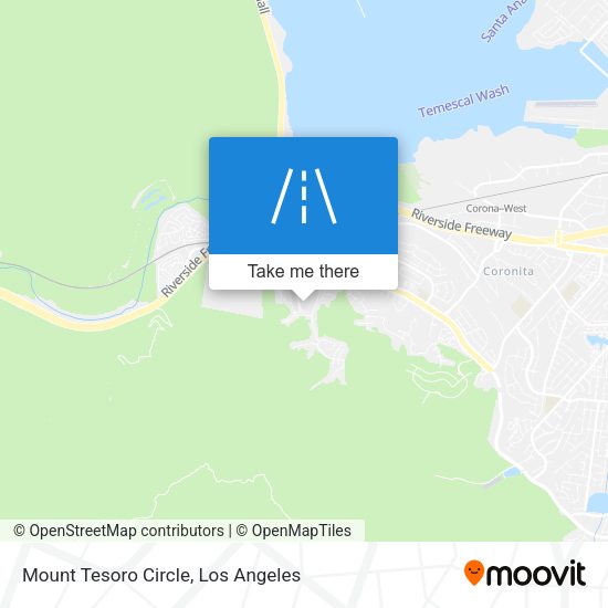 Mount Tesoro Circle map