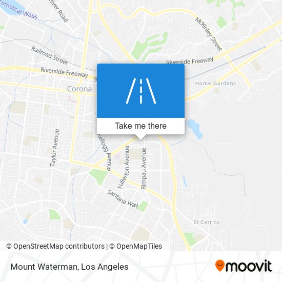 Mount Waterman map