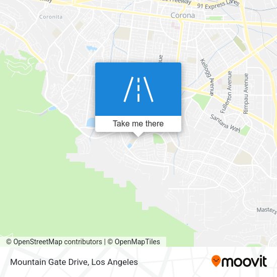 Mountain Gate Drive map