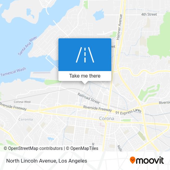 North Lincoln Avenue map