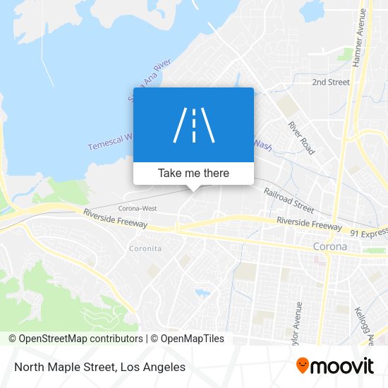North Maple Street map