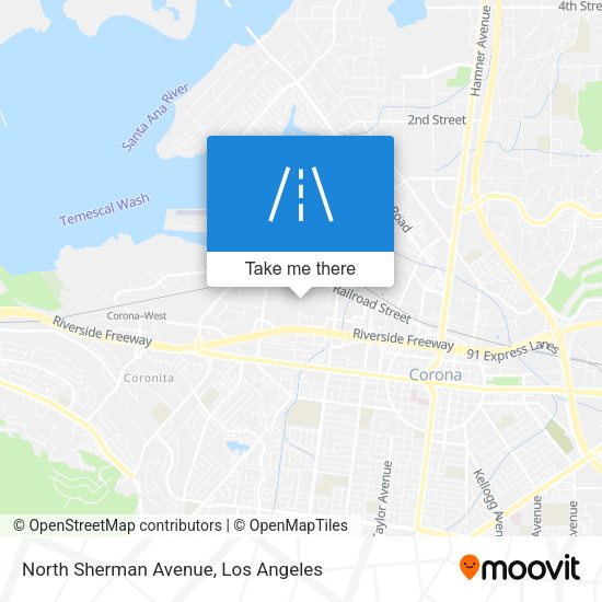 North Sherman Avenue map