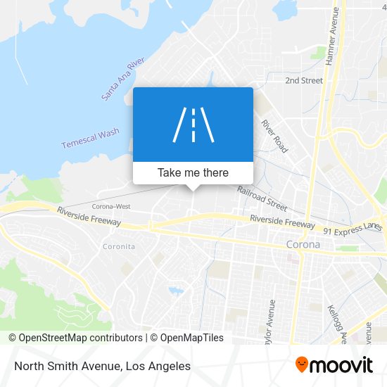 North Smith Avenue map