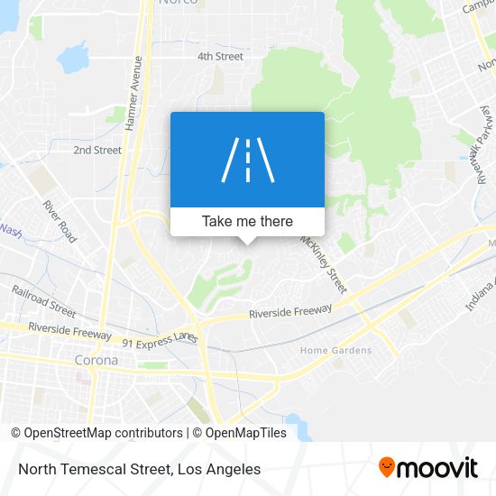 Mapa de North Temescal Street